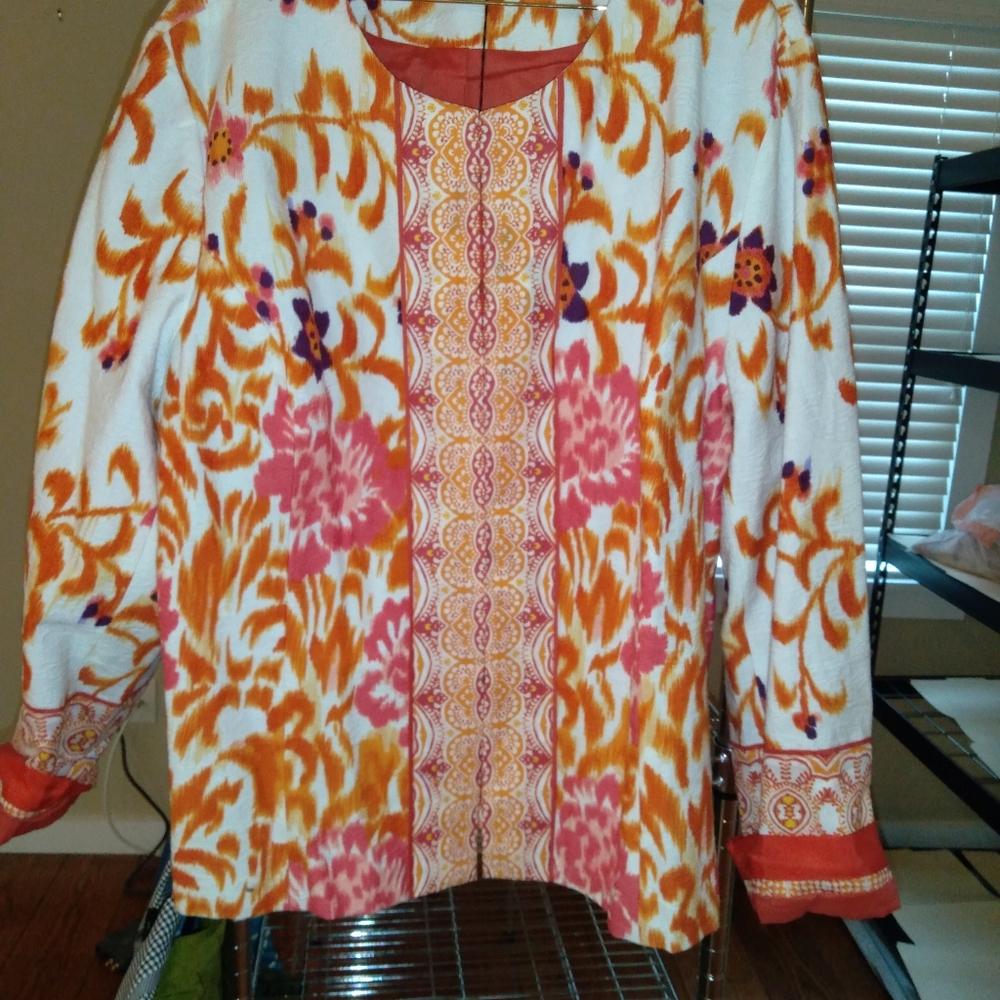 Vibrant oriental style jacket